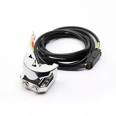 $35 • Buy Chrome Air Ride Suspension Control Switch Kit For Harley 1  Handlebar Dyna V-Rod