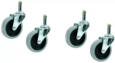 £34.99 • Buy 4 NUMATIC Rubber Castor Wheels Commercial CTD WVD NVDQ 570 572 GENUINE 204060 X4
