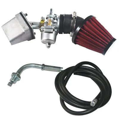 Carburetor Intake Pipe Air Filter Throttle Cable For 49/66/80cc Motorized Bike • $35.99