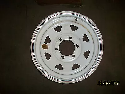 Trailer RIM / WHEEL 16  X 6    6-Bolt   White Spoke Wheel • $56