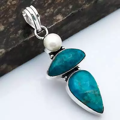 Apatite Pearl Gemstone Ethnic Handmade Pendant Jewelry 2.4  AP-28440 • $3.99