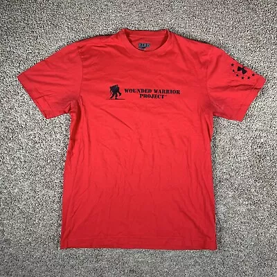 Under Armour Freedom Wounded Warrior Project T-Shirt Mens M Red Short Sleeve • $12.34