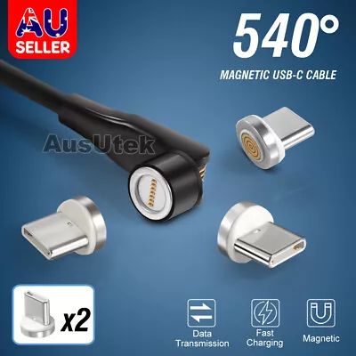 $9.99 • Buy 540° Fast Charge USB-C Magnetic Cable Data For Samsung S23 S22 S21 Ultra S20 5G