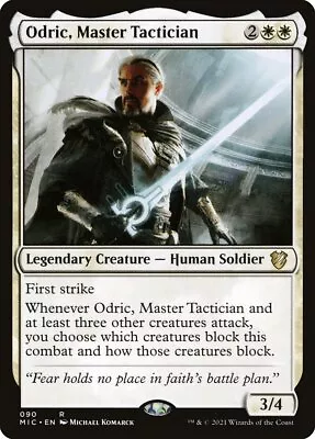 MTG Odric Master Tactician (90/209) Innistrad Midnight Hunt Commander LP • $0.99