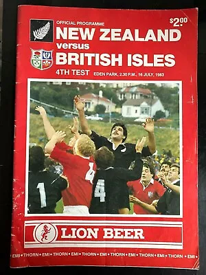 £5.99 • Buy 50565 - British Lions 1983 Tour V New Zealand Rugby Programmes 16/07 All Blacks