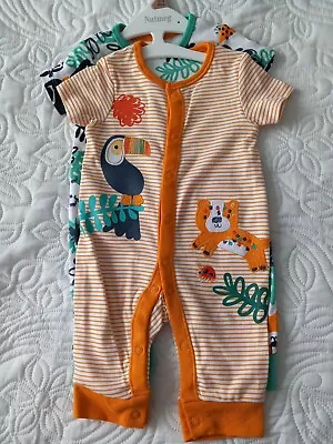 Baby Boys Summer Rompers In Size 0-3 Months BNWTS  • £5