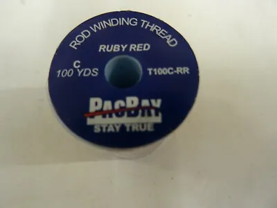 £6.99 • Buy Rod Whipping Thread By Pac Bay Ruby Red X 100 Yds Size C For All Fishing Rods.