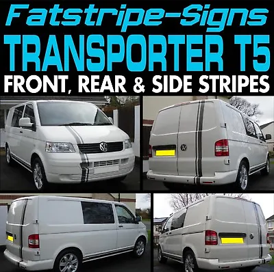 To Fit VW TRANSPORTER T5 STRIPES STICKERS GRAPHICS DAY VAN CAMPER VDUB SWB LWB • $41.06