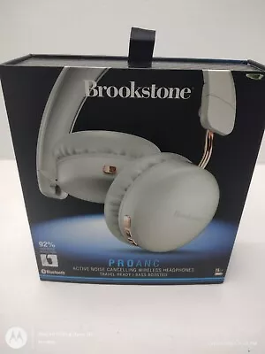 Brook Stone Pro Active Noise Cancelling Headphones BSNCH555WH • $30