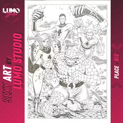 Fantastic Four (11 X17 ) By Jay Motta - Lumo Studio Original Comic Art • $44.99