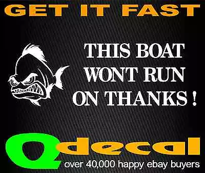 $6.90 • Buy Boat Sticker Quintrex Stacer Decal Fishing Marine Funny 