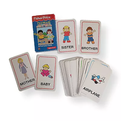 Vintage 1997 Flash Cards Pre School Fisher Price First Words • $4.99