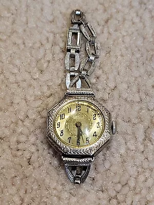 $24.95 • Buy Rare Vintage Bulova Art Deco Ladies Watch 14K Gold Filled As Is