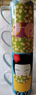 Maxwell & Williams You’re A Doll Babushka Mugs Stacking Set Of 4 • $40.75