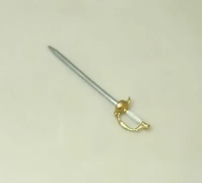 $7.95 • Buy Dollhouse Handpainted Metal Fencing Sword Or Foil 1:12 Doll House Miniatures