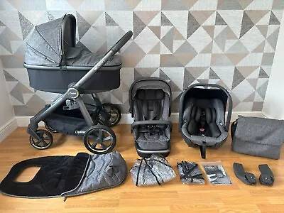 Oyster 3 Mercury City Grey Pushchair Pram 3in1 • £299.99