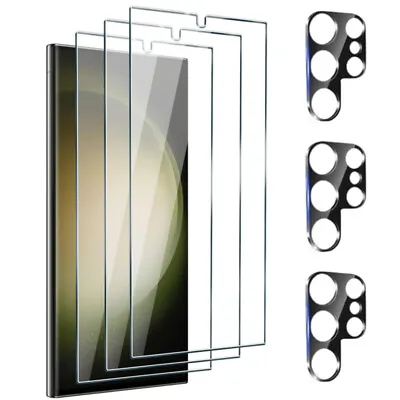 Tempered Glass Screen Protector For Samsung Galaxy S24 Ultra/Plus Camera Protect • $6.99
