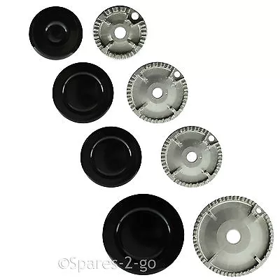 £15.94 • Buy BEKO Oven Cooker Gas Hob Burner & Flame Cap Crown Black Small Medium Large