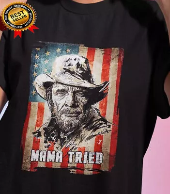 Vtg Merle Haggard Shirt Black Cotton Men Women • $16.99