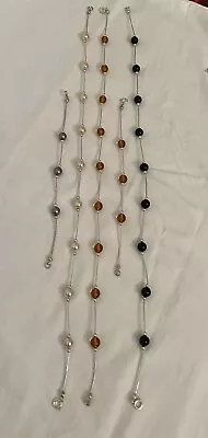 Vtg 925 Beaded Necklaces And Bracelets. Lot Of 5 • $35