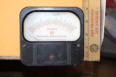 Vintage Ballantine A.C. Volts Decibel Meter Gauge Weston Model 861 1-10 0-20 • $10