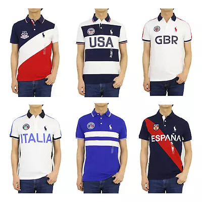 Polo Ralph Lauren Short Sleeve Custom Slim Fit Country Polo Shirt - 6 Designs - • $59.99