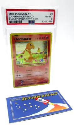 PSA 8 - CHARMANDER - Cosmos Holo Toys R Us Promo 2016 Pokémon XY Evolutions • $50