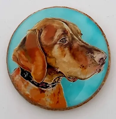 Vizsla Dog Breed Original Art Brooch Pin • $9.95