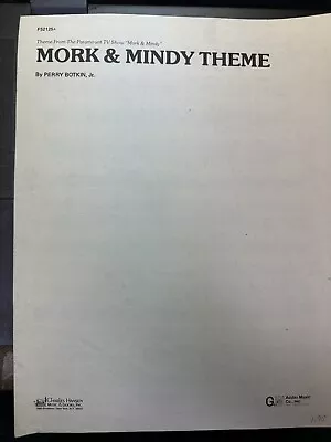 1979 TV Theme Sheet Music THEME FROM MORK AND MINDY • $8
