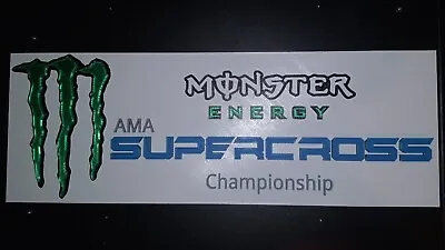 19 Inch 3D Monster Energy Supercross Wall Sign 3D Printed Plastic 19 ×7  • $37.99