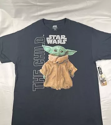 Star Wars The Mandalorian The Child Character T-Shirt Black (0002) • $13