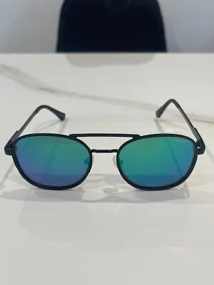 Quay Aviator Sunglasses - Black/Blue • $50