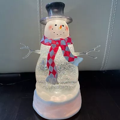 Snowman Liquid Motion 15  Lava Lamp Christmas Motion Glitter Holiday Tested Work • $79.90