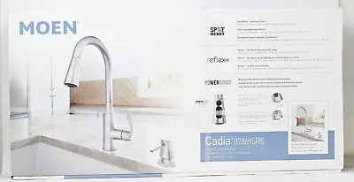 Moen 87869SRS Cadia Spot Resist Stainless One-Handle High Arc Pulldown Faucet • $99.95