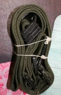 Large GENUINE US ARMY MILITARY ISSUE TIE DOWN OR BACKPACK STRAPS • $4