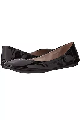 Vince Camuto Patent Leather Ballet Flats Black VC Ellen Size 5 M • $55