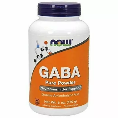 NEW Now GABA Powder Neurotransmitter Support 6-Ounces • $17.93