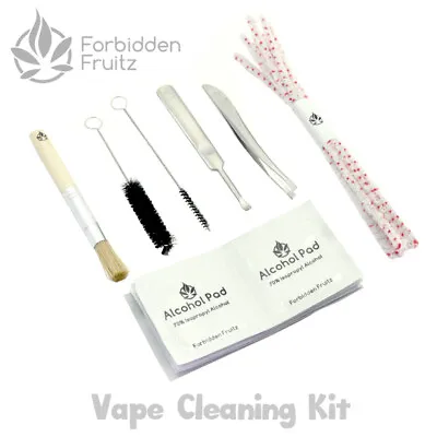 Premium Vaporiser Cleaning Kit Forbidden Fruitz Vaporizer Maintenance Vape UK • £14.95