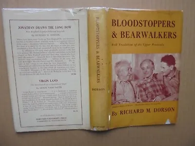 Bloodstoppers &bearwalkers Folk Traditions Of The Upper Peninsula Of Mich Hb/dj • $21.95