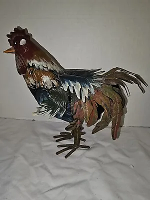 Metal Tin Rooster • $10