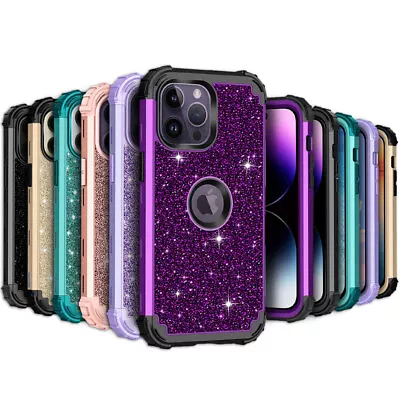 For IPhone 14 13 Pro Max Heavy Duty Case Military Grade Shockproof Hybrid Cover • $10.98