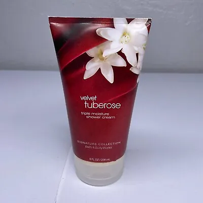 Bath & Body Works Signature Velvet Tuberose Shower Cream 8 Oz Discontinued Rare • $50