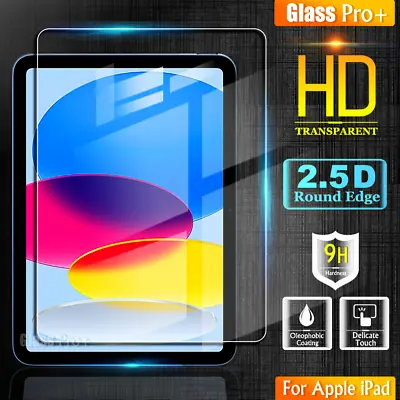 For IPad 10th 9th 8th 7th 6 5th Gen Air 1 3 5th Tempered Glass Screen Protector • £5.99