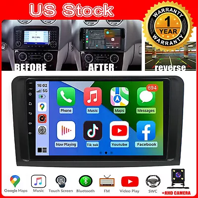 CarPlay Android GPS Radio For Mercedes-Benz ML350 GL450 2007 2008 2009 2010 2011 • $146