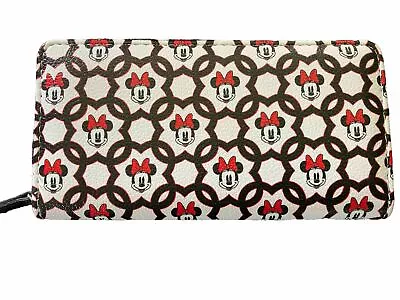 Disney's Minnie Mouse Zip Around Wallet Divided Sections 7 1/2” Long • $14