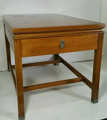 Vintage Mid Century End Table By American Of Martinsville Furniture W Drawer • $198