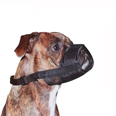 £3.45 • Buy Adjustable Nylon Dog Safety Muzzle Dog Muzzel Biting Barking Chewing All Sizes