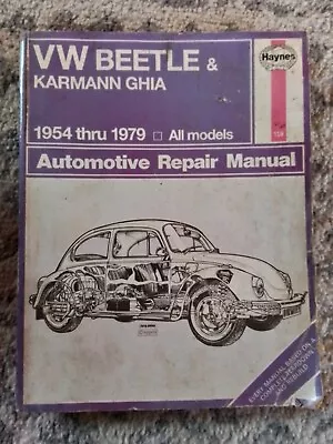 Haynes VW Beetle & Karmann Ghia 1954-79 Auto Repair Manual #159 • $13