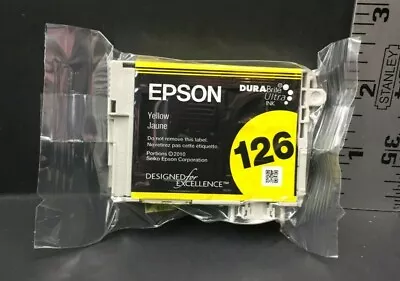 Genuine Epson T1264 126 Yellow Dura Brite Ultra Ink Cartridge New Sealed • $7.99