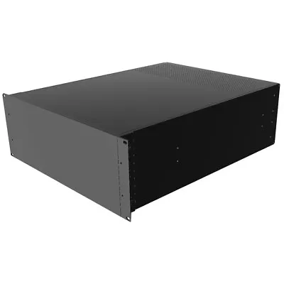 Hammond RM4U1922VBK Rack Mounted Enclosure 559x421x178mm Aluminium Black • £499.51